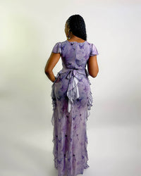 Valeria Dress (Violet Butterfly)