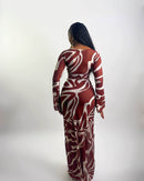 Tomi Dress (Cocoa Wave)