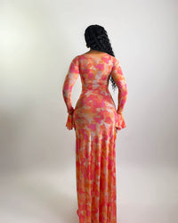 Riviera Dress (Coral Bloom)
