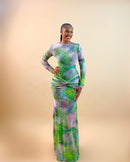 Sahara Mesh Dress (Lush Mirage)