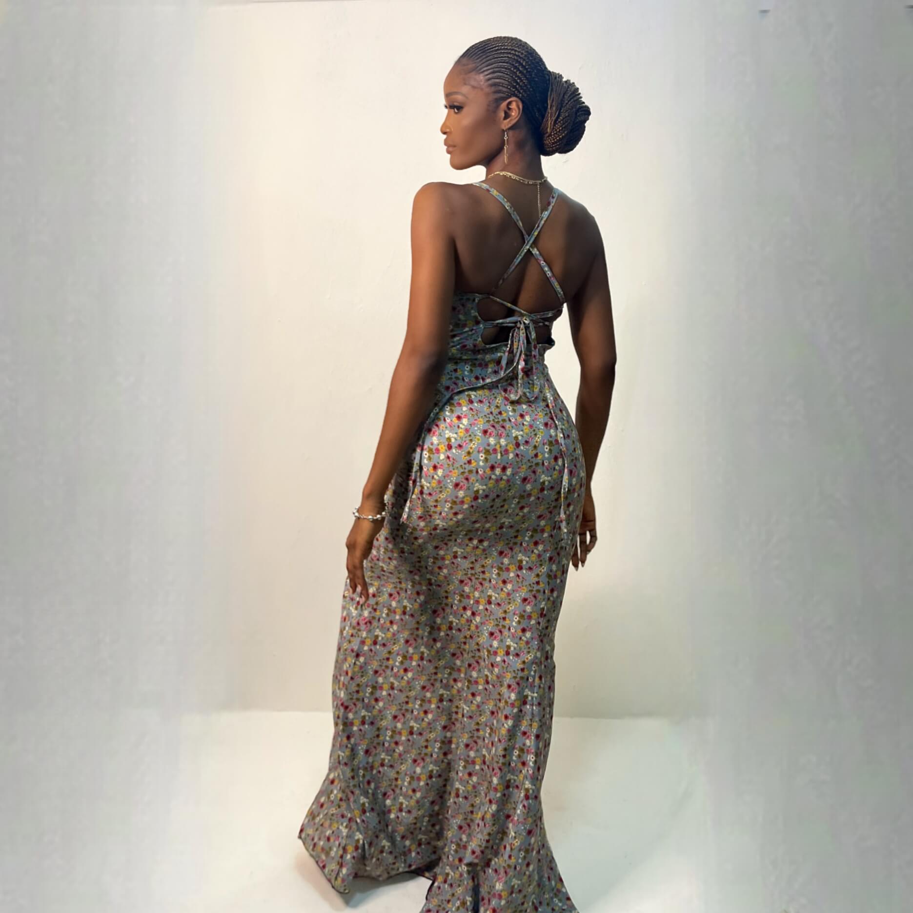 Skye Maxi Dress (Dewdrop Bloom)