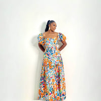 Positano Dress (Marigold Breeze)