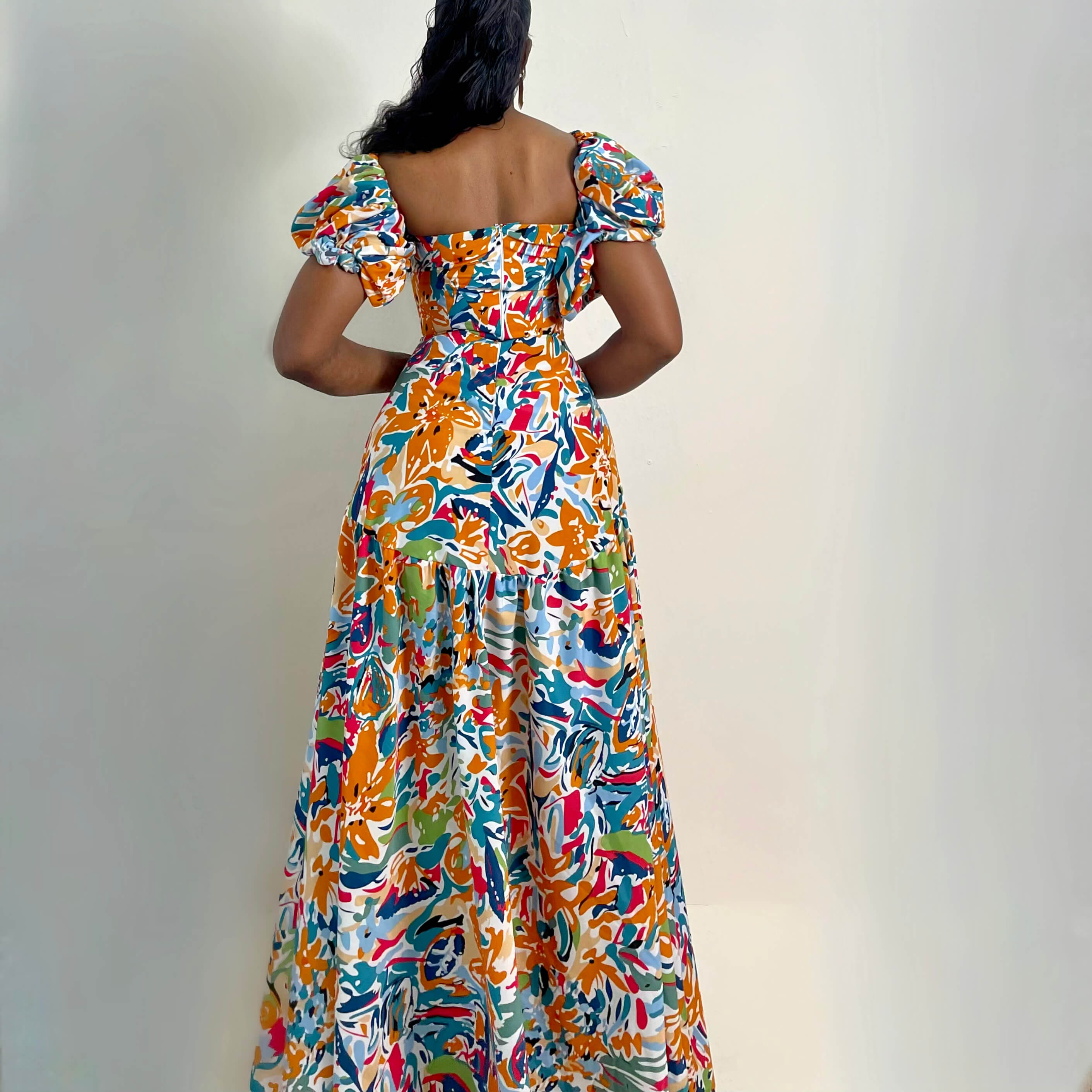 Positano Dress (Marigold Breeze)