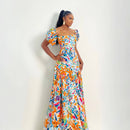 Positano Dress (Marigold Breeze)