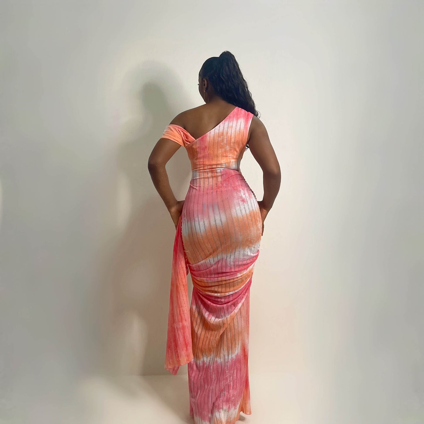 Tahiti Mesh Dress (Sunset Ombre)