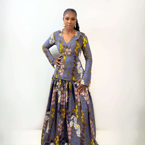 Wren Maxi Dress (Dusk Meadow)