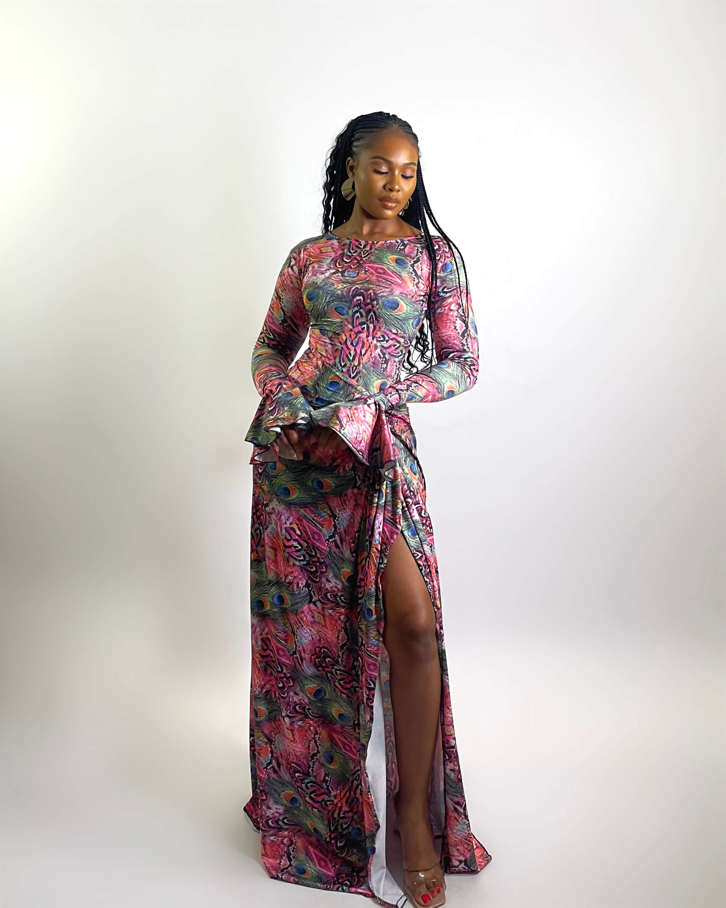 Riviera Dress (Peacock Mirage)