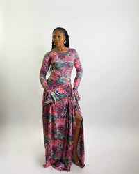 Riviera Dress (Peacock Mirage)