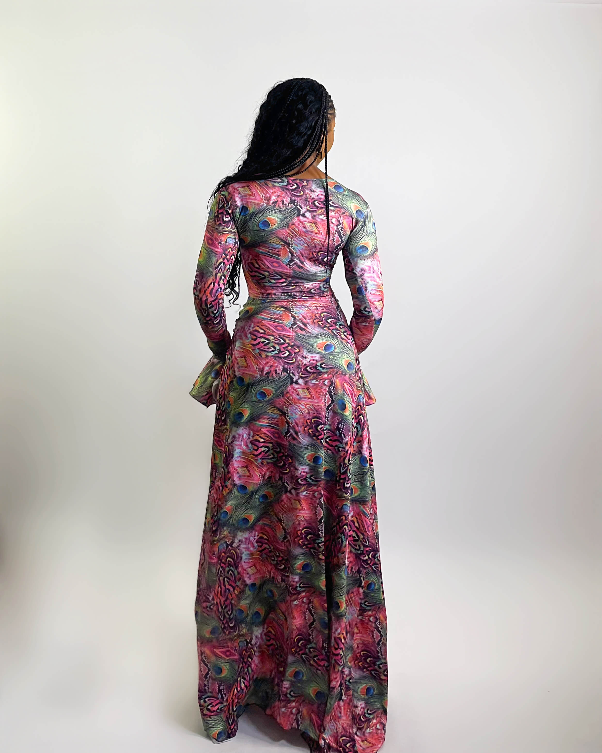 Riviera Dress (Peacock Mirage)