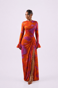 Riviera Dress (Saffron Swirl)