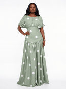 Rosabel Dress (Sage Dot)