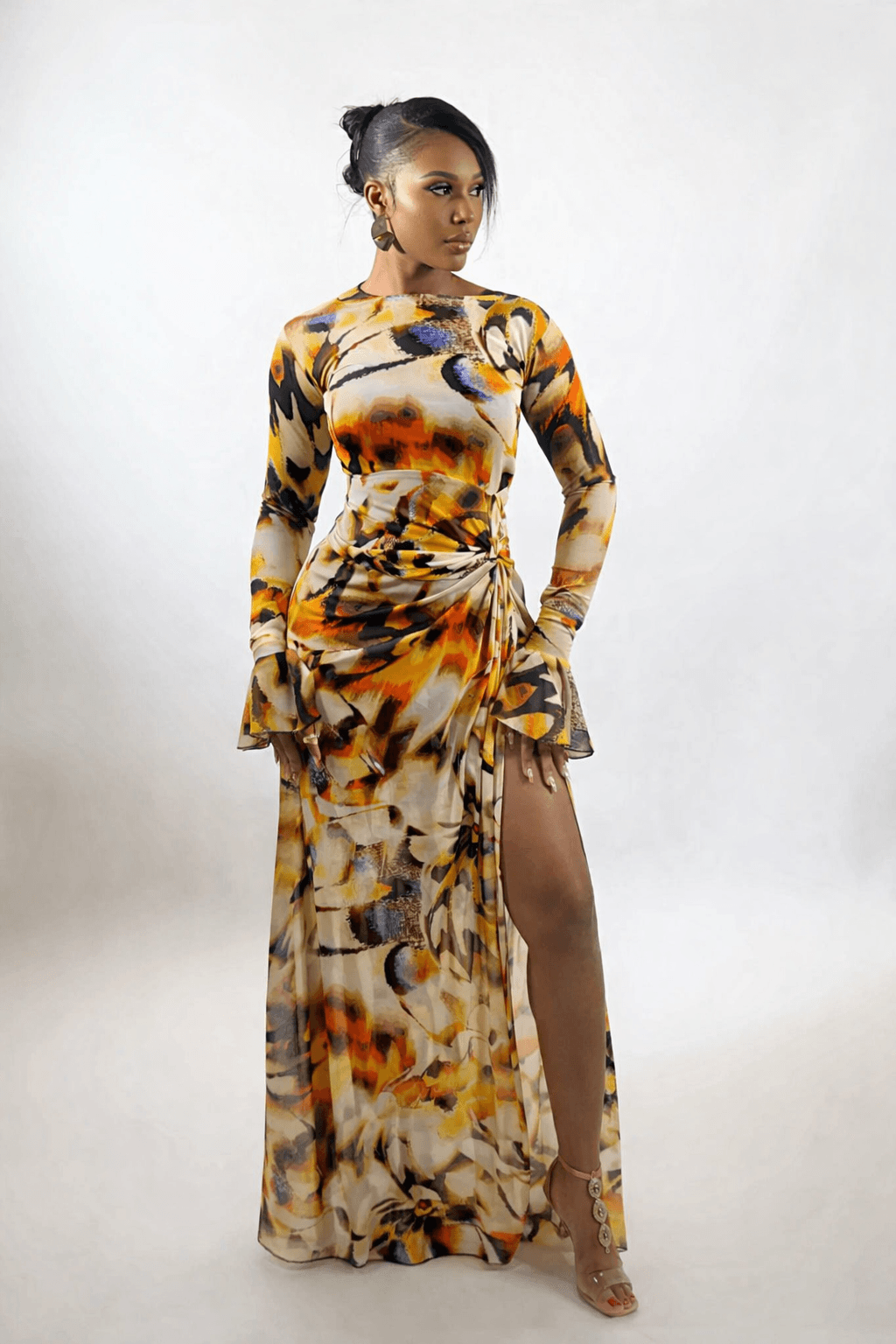 Riviera Dress (Sunburst Abstract)