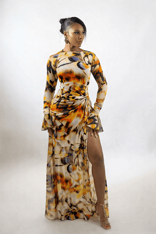 Riviera Dress (Sunburst Abstract)
