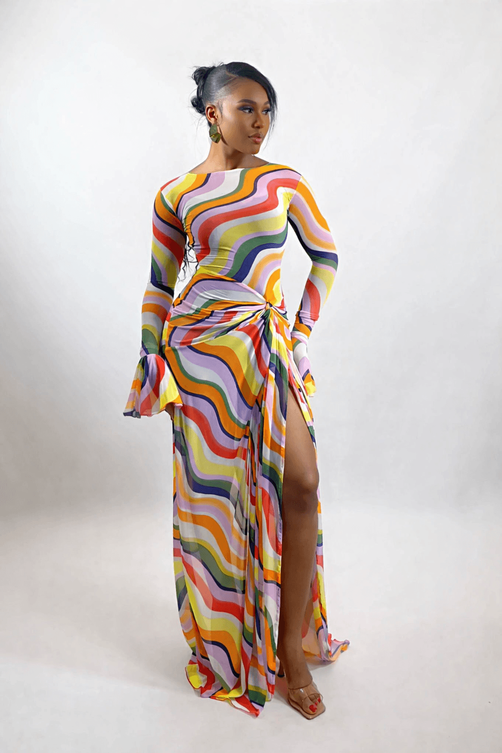 Riviera Dress (Sunset Wave)