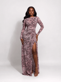Riviera Dress (Rose Python)
