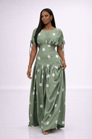 Rosabel Dress (Sage Dot)