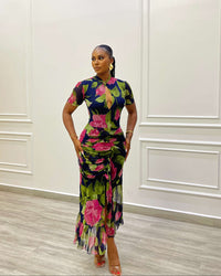 Twyla Dress (Midnight Petals)