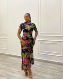 Twyla Dress (Midnight Petals)