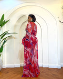 Riviera Dress (Ruby Marble)