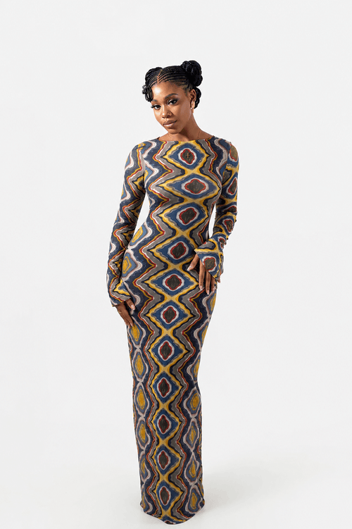 Tomi Dress (Prism Swirl)