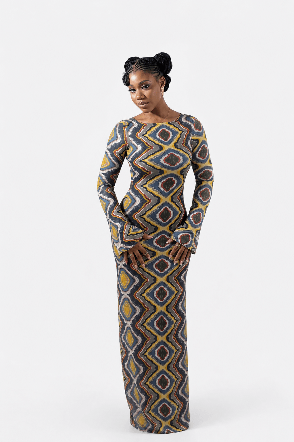 Tomi Dress (Prism Swirl)