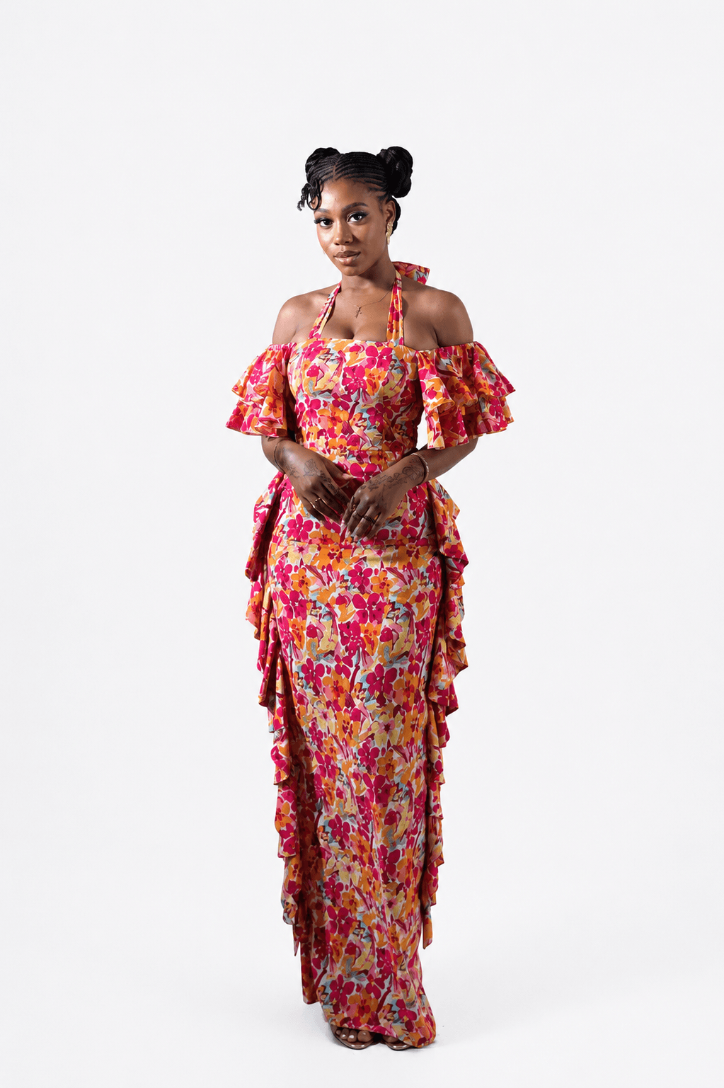 Trish Dress (Coral Bloom)