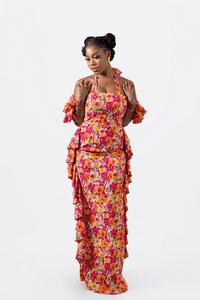 Trish Dress (Coral Bloom)