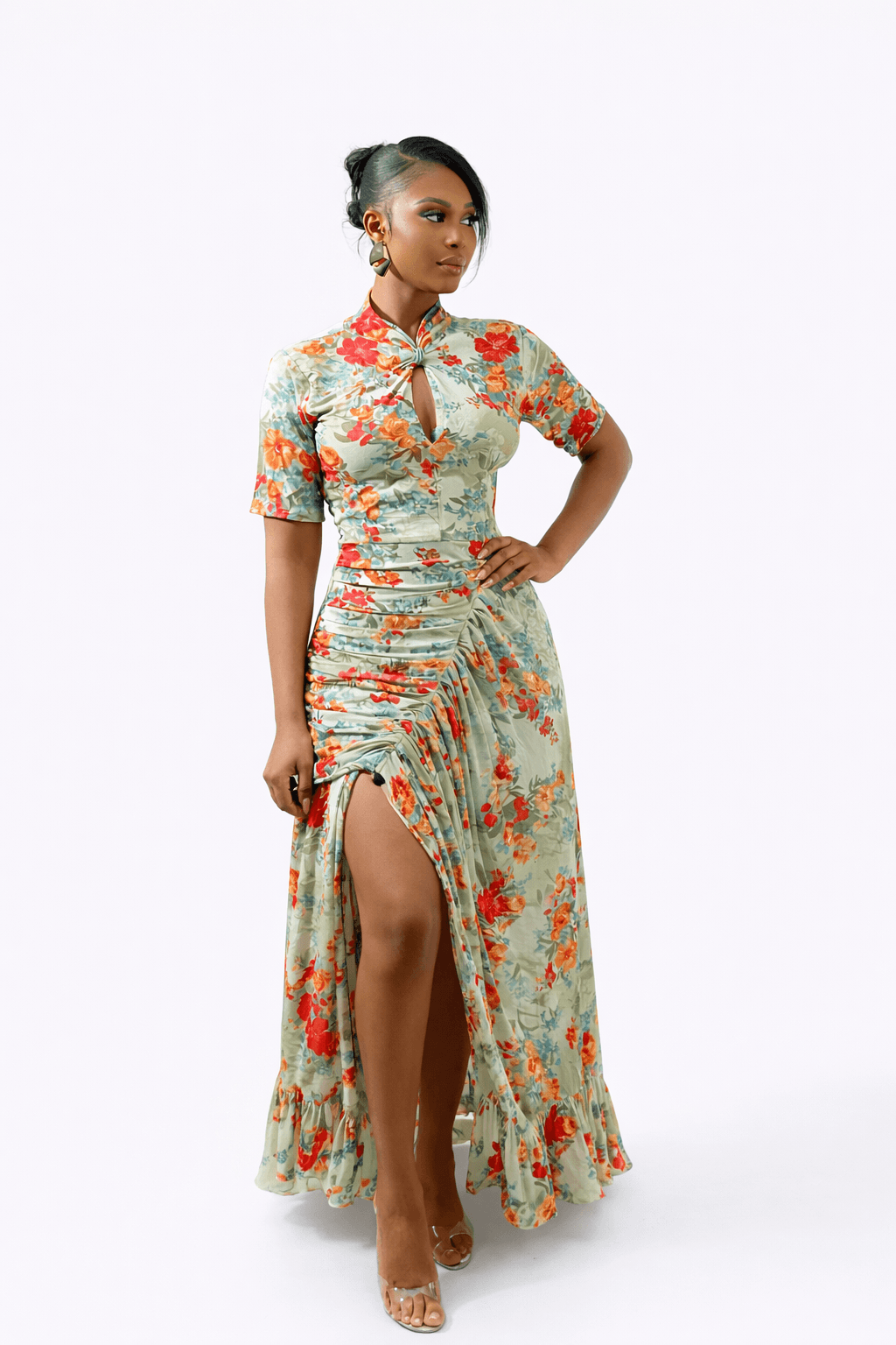 Twyla Dress (Floral Veil)