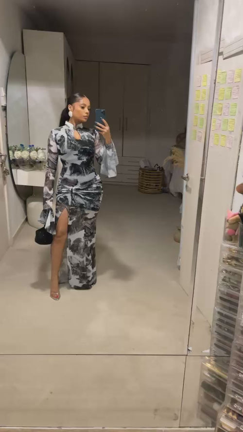 Seyda Dress (Ink Tide)