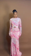 Zara Maxi Dress (Rose Quartz)